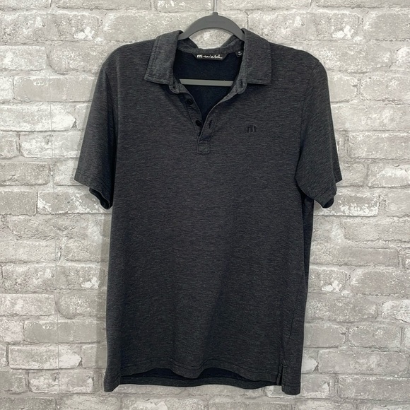 Travis Matthew Grey Heathered Golf Polo - Picture 1 of 5